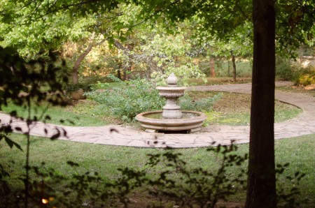 Courtyard area at Thunderbird Chapel #thunderbirdchapel #normanoklahoma #wedding