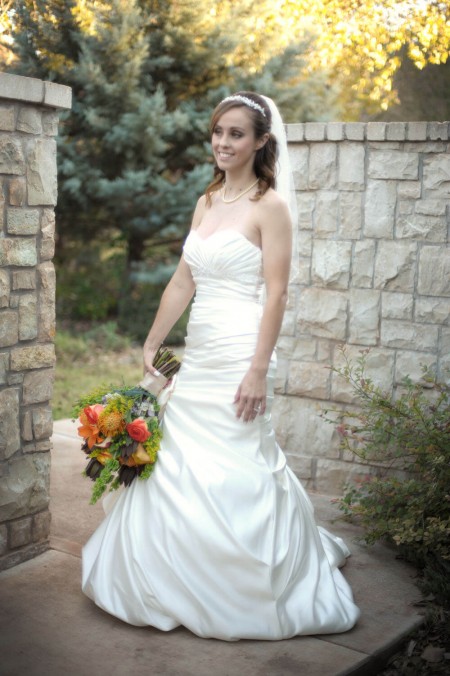 Beautiful bride at Thunderbird Chapel #thunderbirdchapel #normanoklahoma #wedding