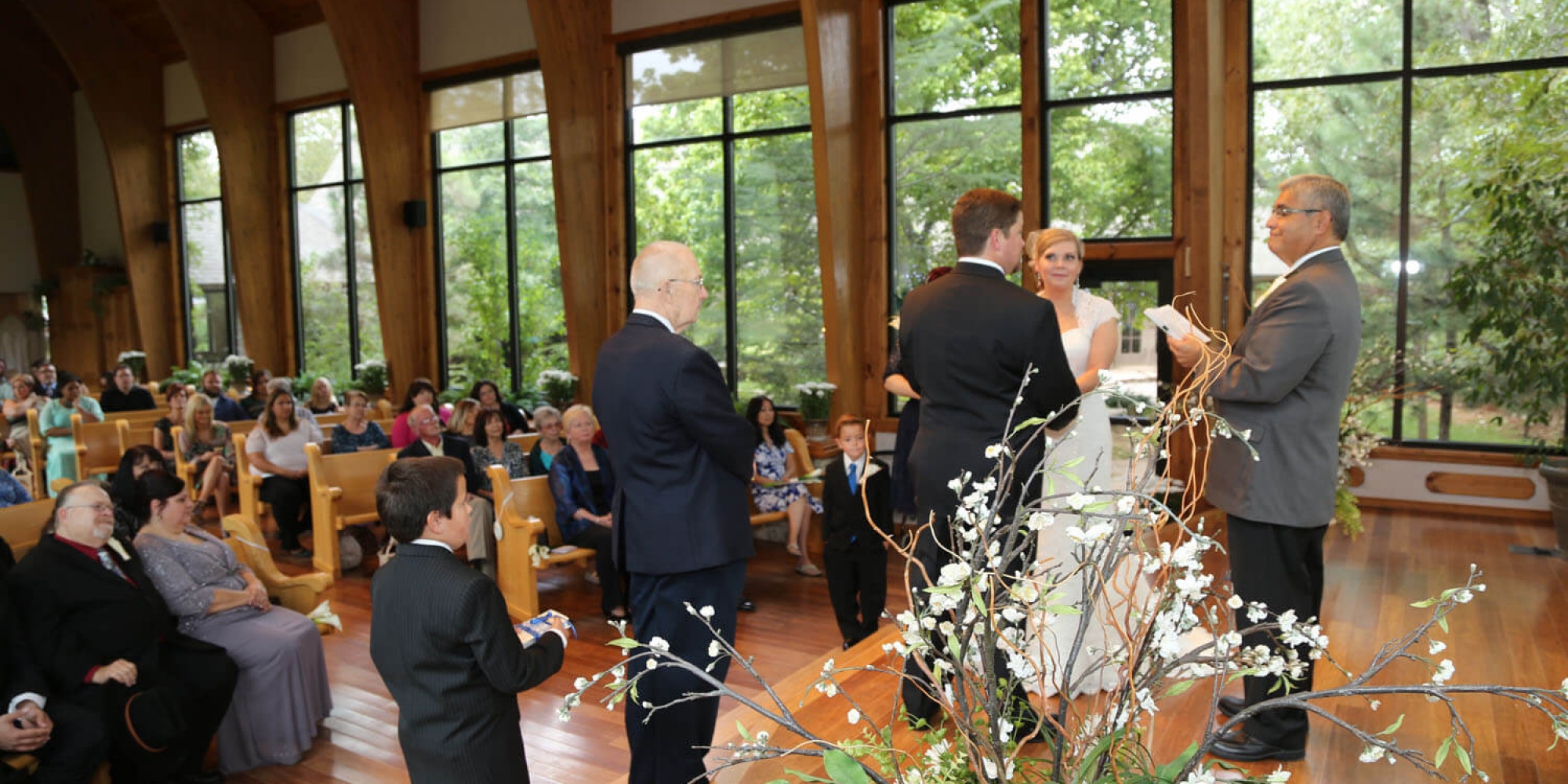 Perfect venue for an intimate wedding ceremony #thunderbirdchapel #normanoklahoma #wedding