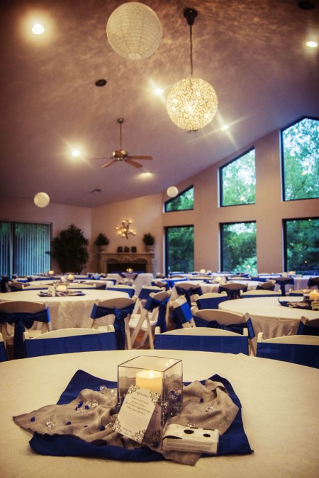 Beautiful reception area at Thunderbird Chapel #thunderbirdchapel #normanoklahoma #wedding